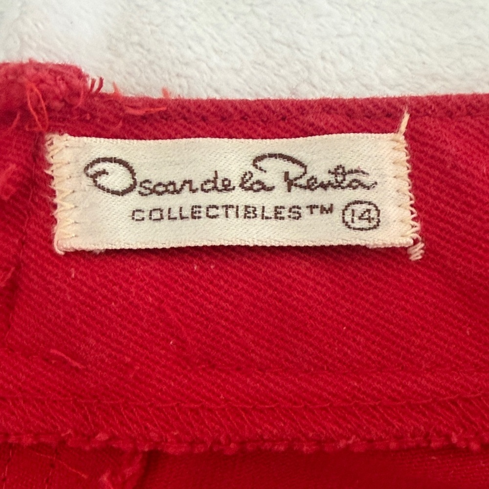 Oscar de la Renta Red Jeans—Read description - Picture 3 of 7